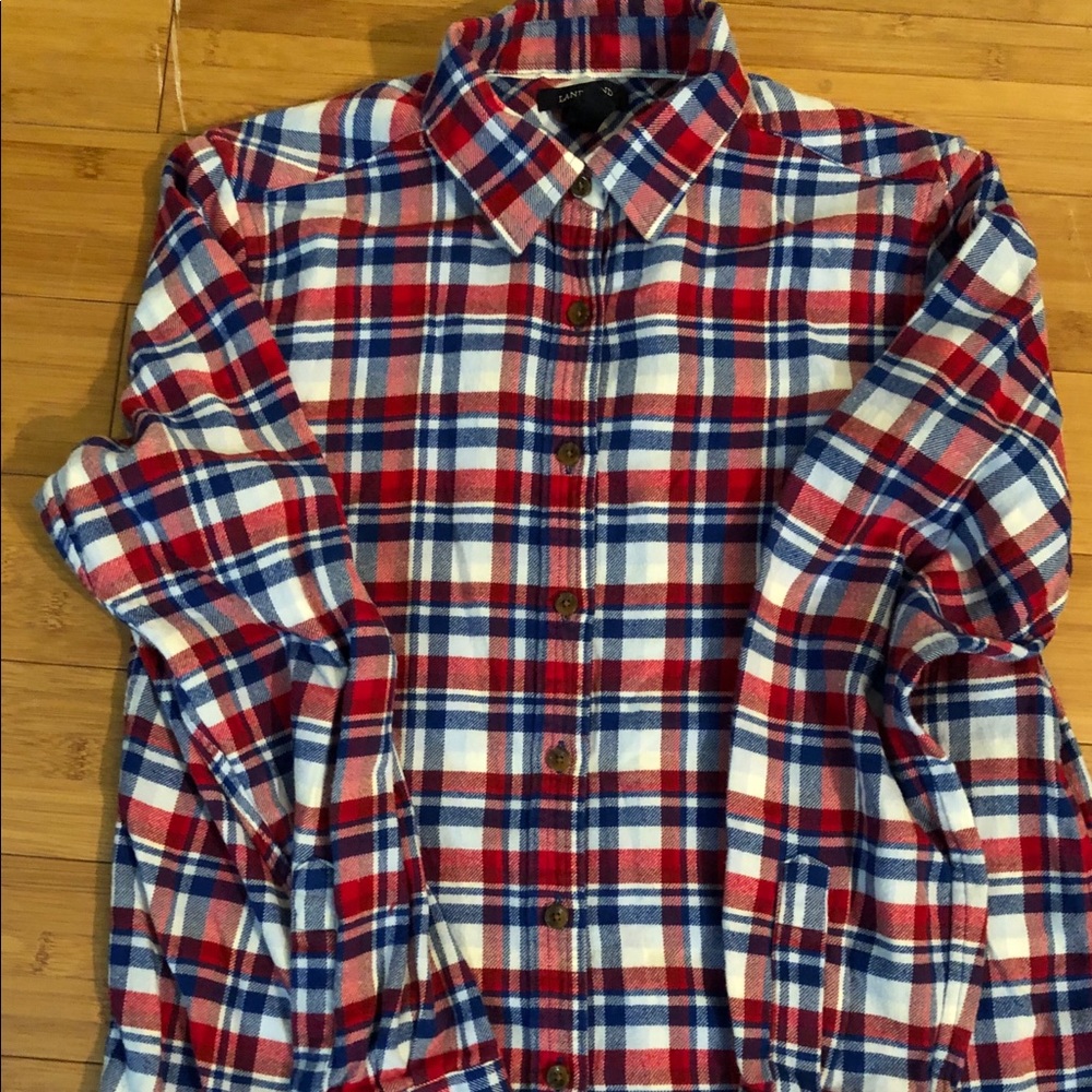 Land’s End plaid flannel shirt